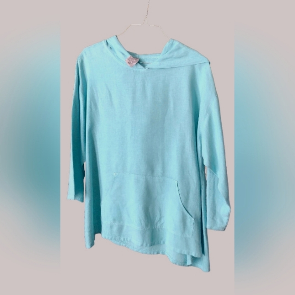 Match Point Linen Hooded Tunic